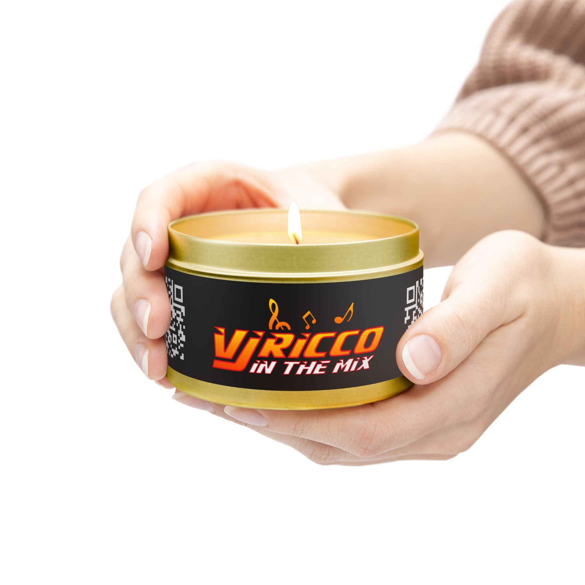 "VJ Ricco" -Themed Tin Candle - Perfect for Relaxation and Gifting
